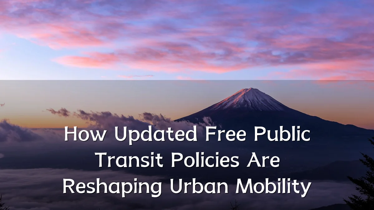 How Updated Free Public Transit Policies Are Reshaping Urban Mobility
