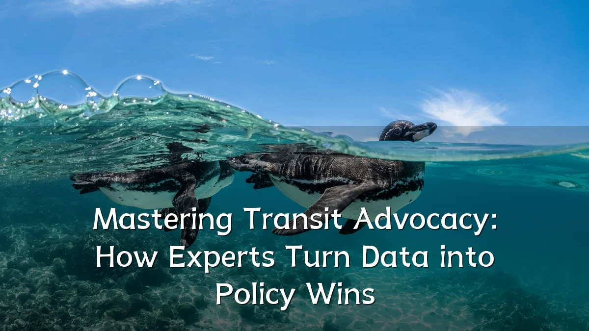 Mastering Transit Advocacy: How Experts Turn Data into Policy Wins
