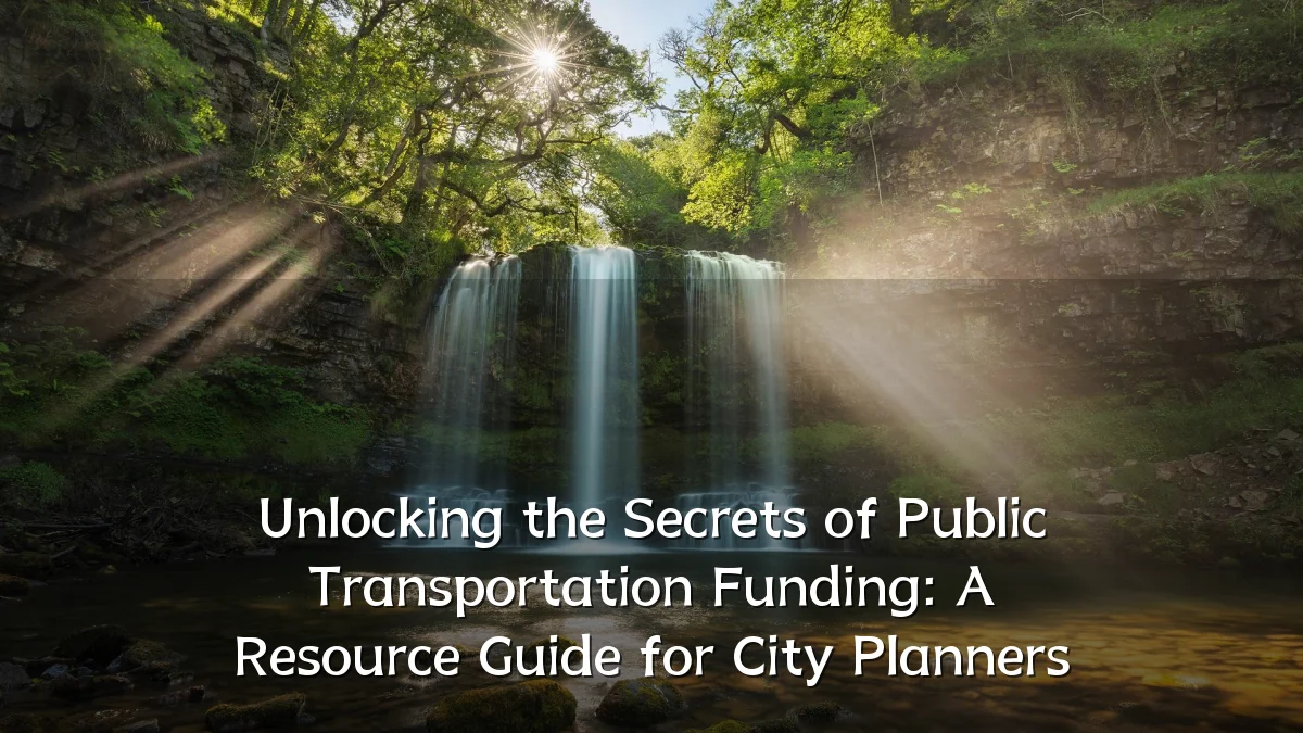 Unlocking the Secrets of Public Transportation Funding: A Resource Guide for City Planners
