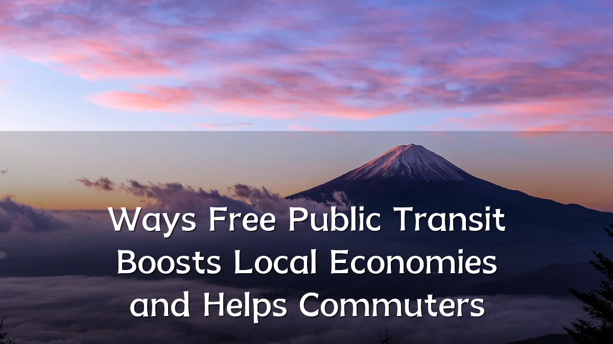 Ways Free Public Transit Boosts Local Economies and Helps Commuters