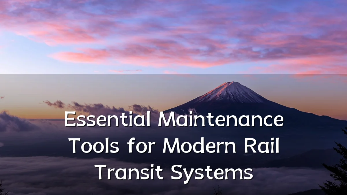 Essential Maintenance Tools for Modern Rail Transit Systems