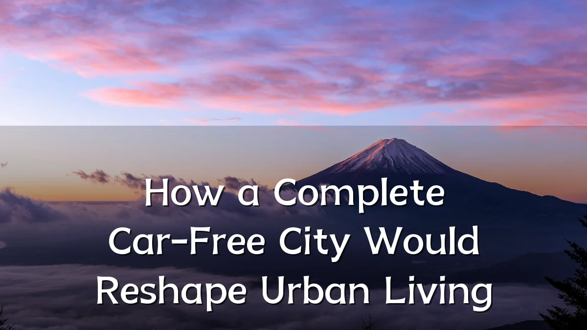 How a Complete Car-Free City Would Reshape Urban Living