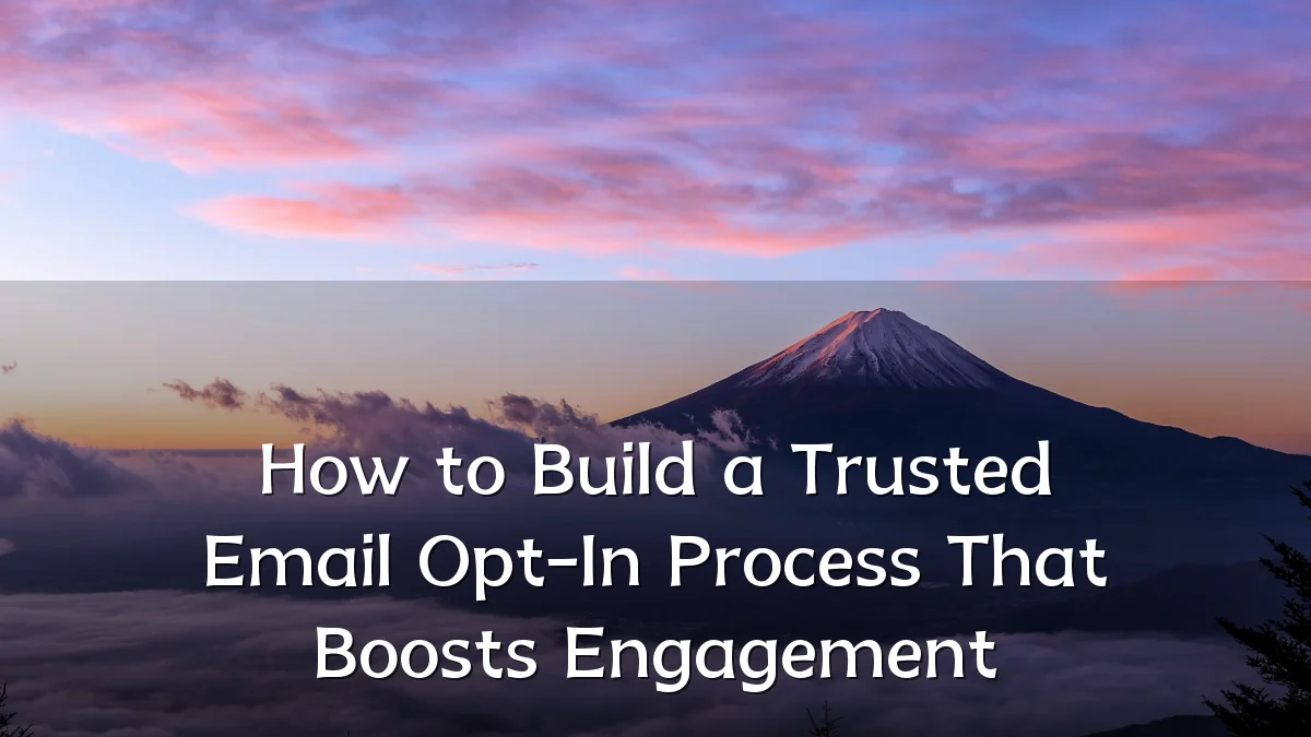 How to Build a Trusted Email Opt-In Process That Boosts Engagement