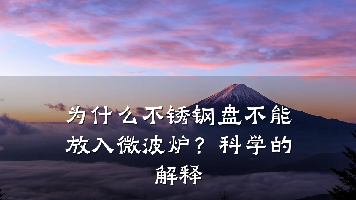 为什么不锈钢盘不能放入微波炉?科学的解释